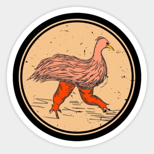 run bird chicken Sticker